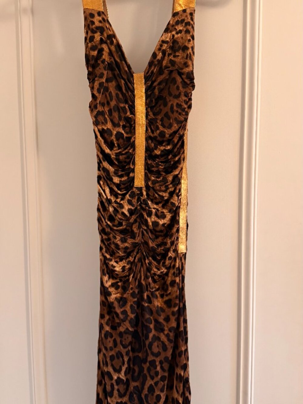Vintage 2007 Dolce & Gabbana Leopard Print Sheath Dress IT 44 / Fits US 6 - Picture 3 of 9